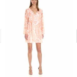 BCBGeration Pink Coral and White Dress - NWT